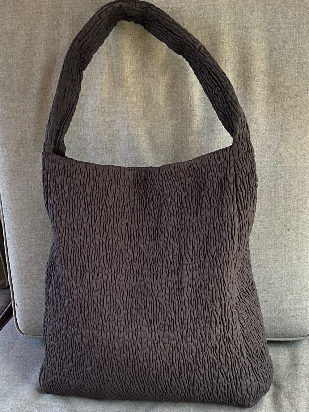 COS Black Textured Shoulder Bag